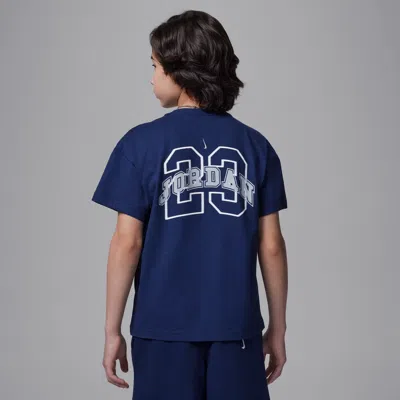 Jordan Big Kids' Mvp T-shirt In Blue