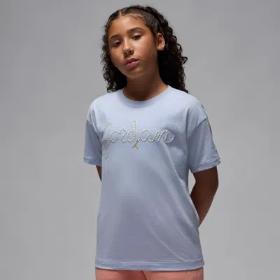 Jordan Big Kids' Pearl T-shirt In Gray