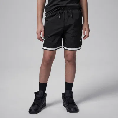Jordan Big Kids' Poolside Woven Diamond Shorts In Black