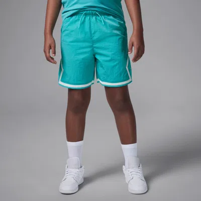 Jordan Big Kids' Poolside Woven Diamond Shorts In Green