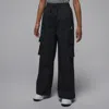 Jordan Big Kids' Post Up Open Cargo Pants In Black