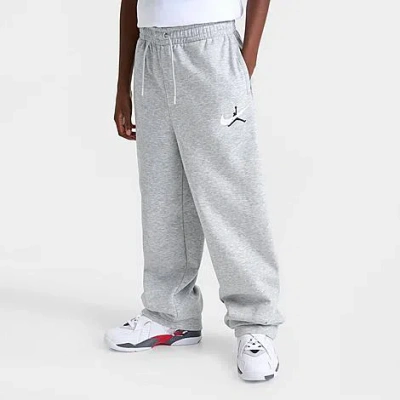 Jordan Big Kids Swoosh Arch Fleece Sweatpants In Gray