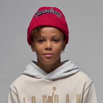 Jordan Big Kids' Varsity Beanie In Red