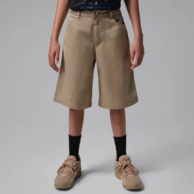 Jordan Big Kids' We Outside Skate Shorts In Brown