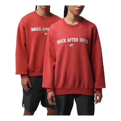 Jordan X Nigel Sylvester Bike Air Crew Sweatshirt In Red