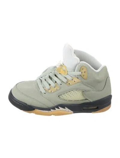 Pre-owned Jordan Babies' Boy's Mid Top Suede Sneakers In Green