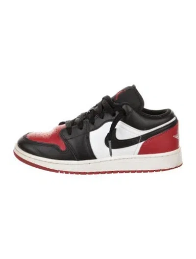 Pre-owned Jordan Babies' Boys' 1 Low Bred Toe 2.0 Low Top Sneakers In Black