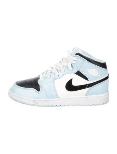 Pre-owned Jordan Kids' Boys' 1 Mid Gs 'ice Blue'