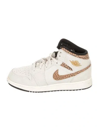 Pre-owned Jordan Kids' Boys' 1 Mid Se Brown Elephant In Neutrals
