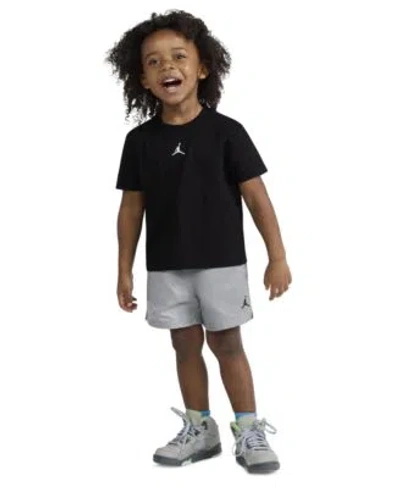 Jordan Babies' Boys 2t 7 Dri Fit Crewneck Jersey T Shirt Mesh Shorts 2 Piece Set In Multi