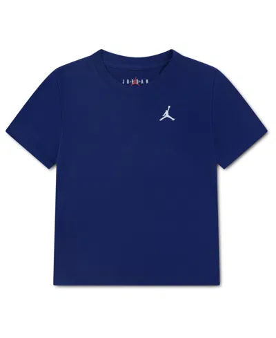 Jordan Kids' Boys 2t-7 Jumpman Air Embroidered Short Sleeve T-shirt In Blue