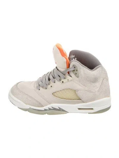 Pre-owned Jordan Kids' Boys' 5 Retro Se Craft Light Orewood Brown Sneakers In Neutrals