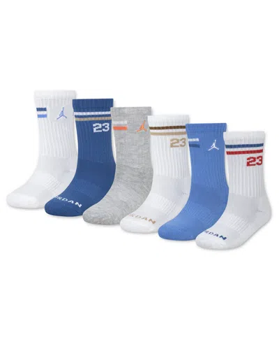 Jordan Kids' Boys' 7-11 Icon Stripe Crew Socks, 6-pack In Multi