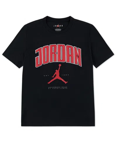 Jordan Kids' Boys 8-18 Logo Short Sleeve T-shirt In Black