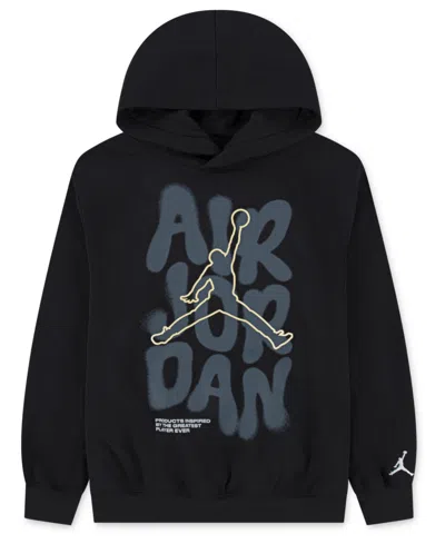 Jordan Kids' Boys 8-18 Spray Graphic Pull On Hoodie In Black