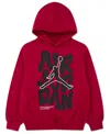 Jordan Boys 8-18 Spray Graphic Pull On Hoodie In Red