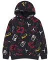 Jordan Boys 8-18 Street Champ Printed Pull On Hoodie In Black