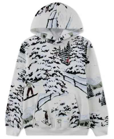 JORDAN BOYS 8-20 BROOKLYN HOLIDAY PRINTED LONG-SLEEVE HOODIE