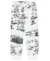 Jordan Brooklyn Fleece Big Kids' Holiday Pants In White