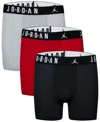 Jordan Boys' 8-20 Dri-fit Boxer Briefs, 3-pack Set In Multi