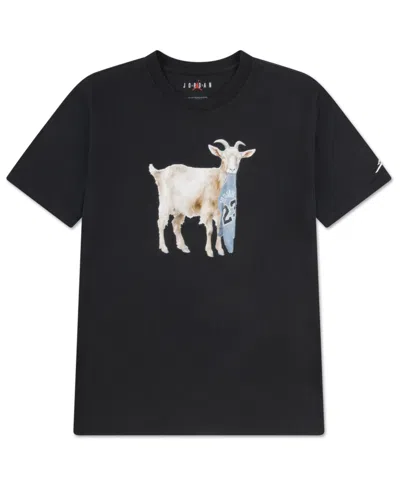 Jordan Kids' Boys 8-20 Flight Goat Short Sleeve T-shirt In Black