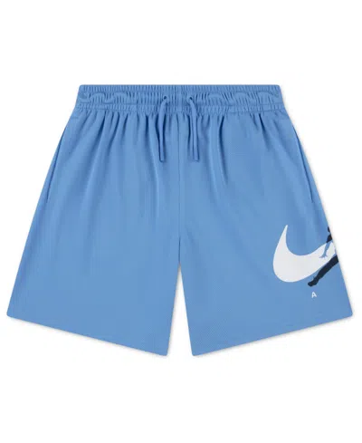 Jordan Kids' Boys' 8-20 Graphic Varsity-style Mesh Shorts In Blue
