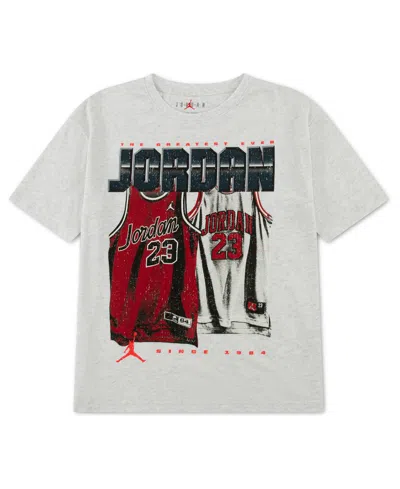 Jordan Boys' Home And Away Tee - Big Kid In Gray