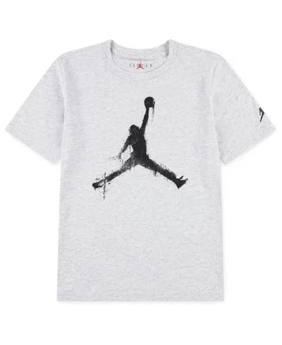 Jordan Kids' Boys 8-20 Jump Man Short Sleeve T-shirt In Gray