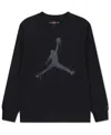 Jordan Big Kids' Jumpman Drip Long Sleeve T-shirt In Black