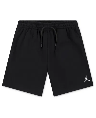 Jordan Kids' Boys 8-20 Regular Fit Stretchy Logo Embroidered Shorts In Black