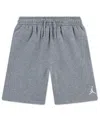 Jordan Boys 8-20 Regular Fit Stretchy Logo Embroidered Shorts In Gray