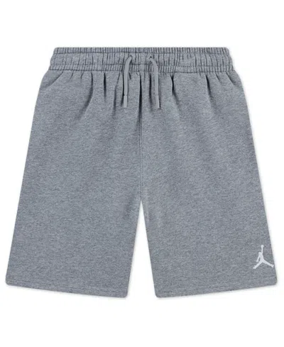 Jordan Kids' Boys 8-20 Regular Fit Stretchy Logo Embroidered Shorts In Gray