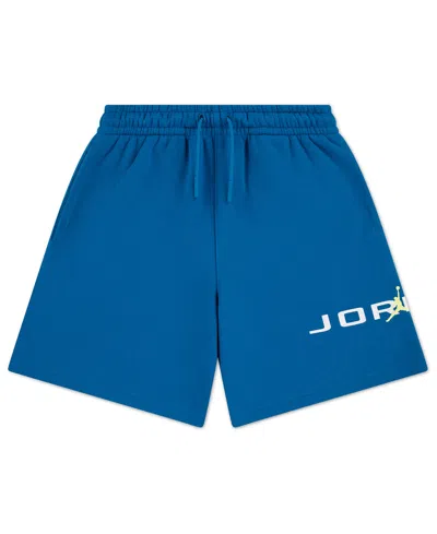 Jordan Kids' Boys' 8-18 Baseline Elastic Waist Fleece Shorts In Blue