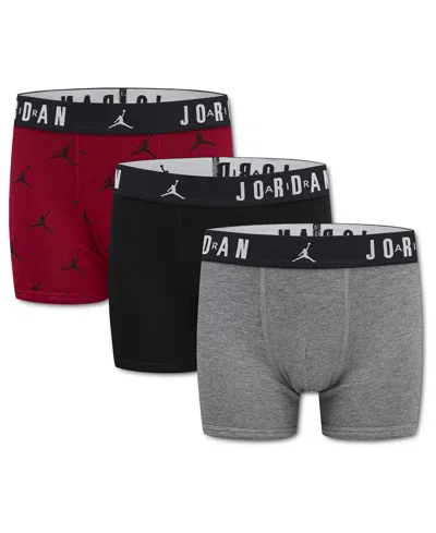 Jordan Kids' Boys' 8-18 Essentials Flight Boxer Briefs, 3-pack In Multi