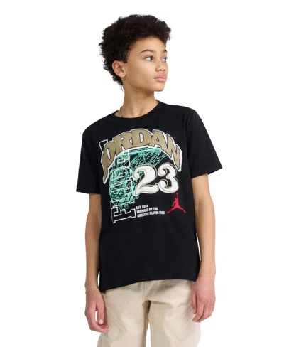 Jordan Kids' Boys' 8-20 Arched Swish 23 Short-sleeve T-shirt In Black