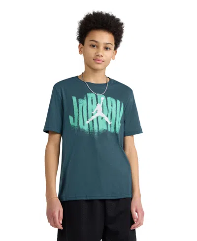 Jordan Kids' Boys' 8-20 Distressed Short-sleeve T-shirt In Gray
