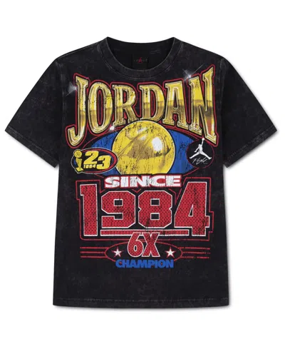 Jordan Kids' Mj Gold 6x Since '84 Graphic T-shirt In Black