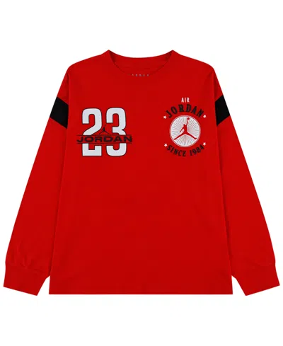 Jordan Boys' 8-20 Highway Long-sleeve T-shirt In University Red