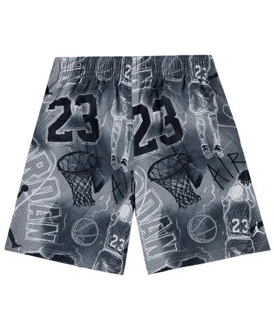 Jordan Kids' Boys' 8-20 Notebook Doodle Printed Shorts In Gray