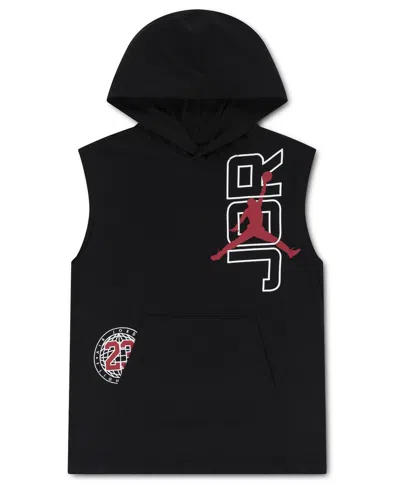 Jordan Kids' Boys' 8-20 Rookie Season Sleeveless Hoodie In Black