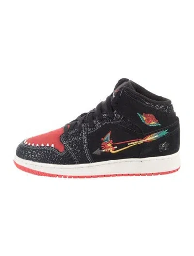 Pre-owned Jordan Babies' Boys' Air  1 Mid Se Gs 'siempre Familia' In Black