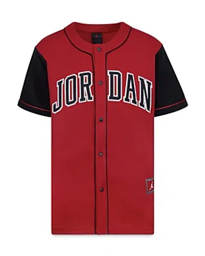 Jordan Boys' Baseball Jersey - Big Kid In Gym Red