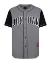 Jordan Kids' Big Boys Baseball Jersey T-shirt In Smoke Gray