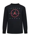 Jordan Boys' Flight Essentials Jumpman Long Sleeved Tee - Big Kid In Black