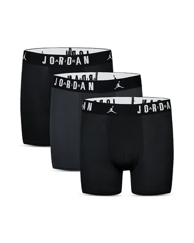 Jordan Boys' Flight Poly Core Boxer Briefs, Pack Of 3 - Big Kid In Grey