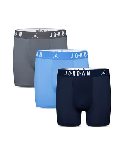 JORDAN BOYS' FLIGHT POLY CORE BOXER BRIEFS, PACK OF 3 - BIG KID