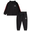Jordan Baby Neutral 2-piece Tricot Jacket And Pants Set In Red/black