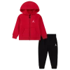 Jordan Boys Infant   Brooklyn Fleece Full-zip Hoodie Set In Red/black