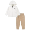 Jordan Boys Infant   Brooklyn Fleece Full-zip Hoodie Set In Sail/hemp