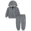 Jordan Boys Infant   Brooklyn Fleece Full Zip Set In Gray